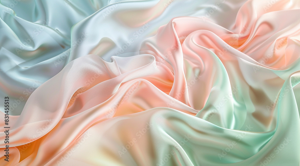 Obraz premium Soft Pastel Silk Fabric Texture