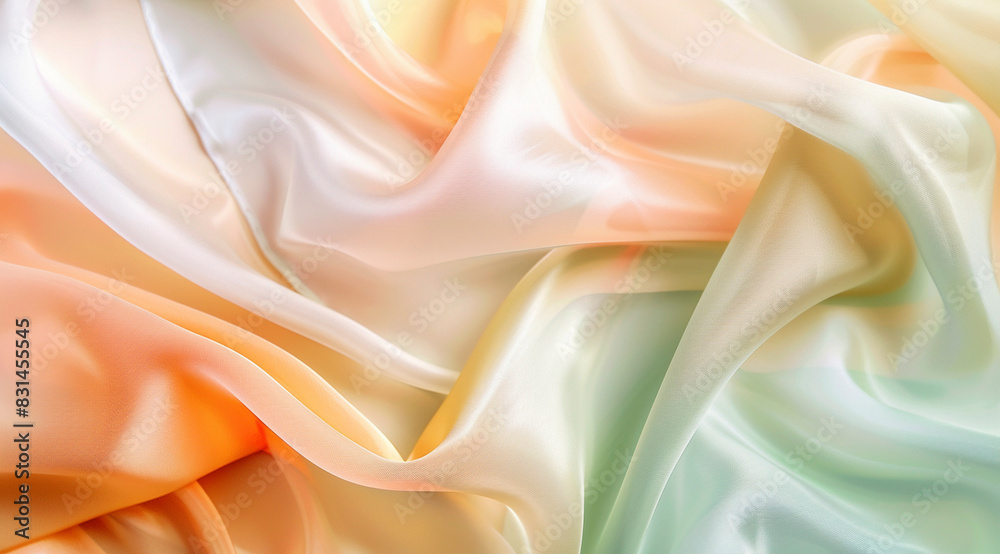 Obraz premium Soft Pastel Silk Fabric Texture