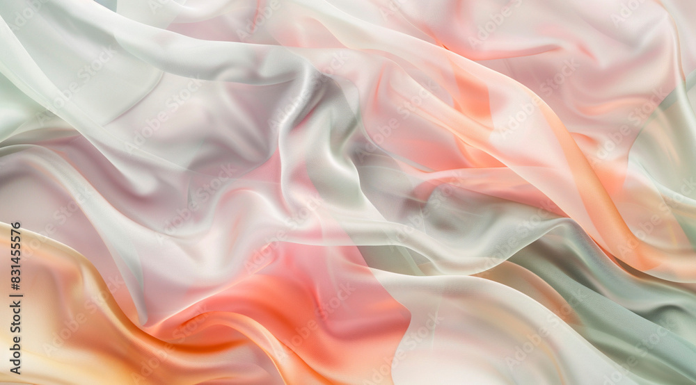 Obraz premium Soft Pastel Silk Fabric Texture