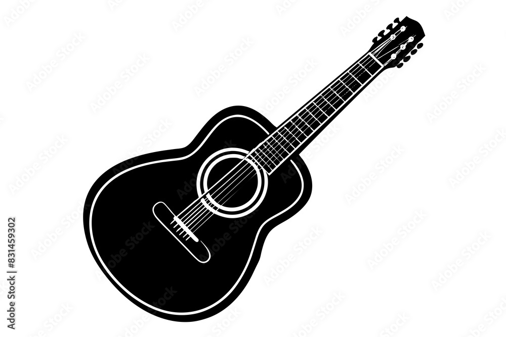 guitar silhouette vector illustration guitar silhouette vector illustration