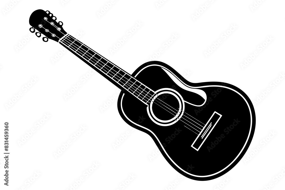 guitar silhouette vector illustration guitar silhouette vector illustration