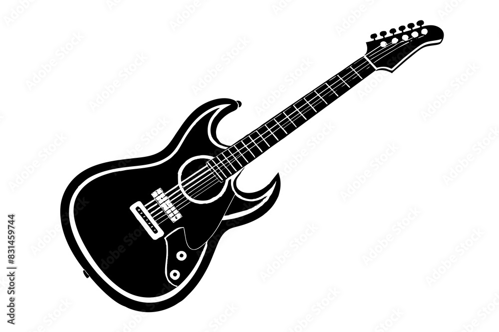 guitar silhouette vector illustration guitar silhouette vector illustration