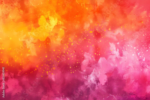 Red  orange and yellow watercolor background