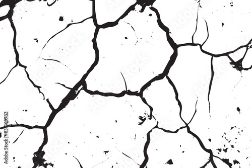 Grunge texture of close-up of worn and cracked concrete or asphalt surfaces.