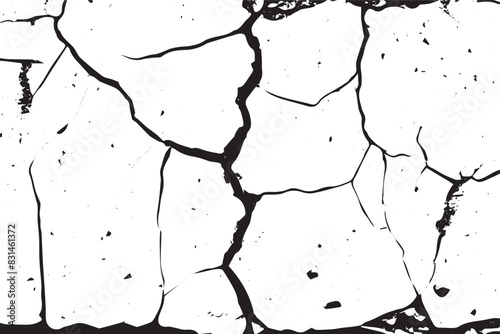Grunge texture of close-up of worn and cracked concrete or asphalt surfaces.