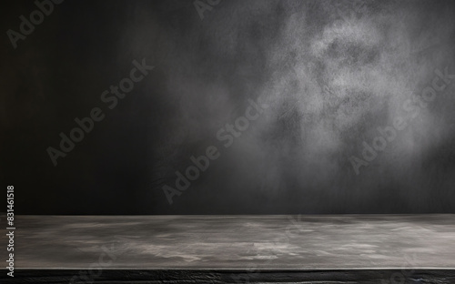 Dramatic concrete wall back...