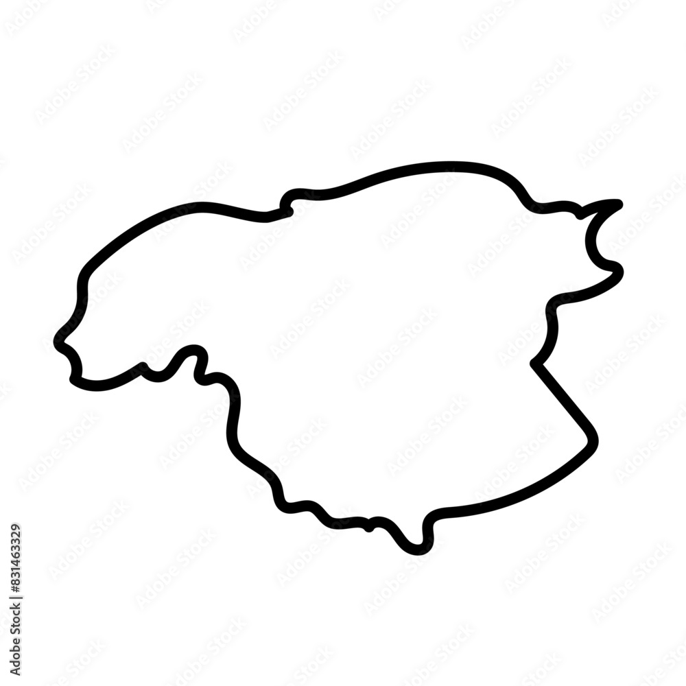 Bolívar map illustration Bolívar map illustration