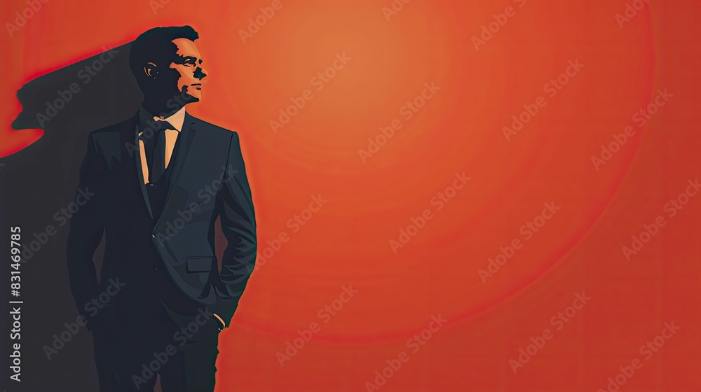 Entrepreneurial mindset, the pioneer spirit in business, a pioneering figure leading a business charge, little minimal style. Entrepreneurial mindset, the pioneer spirit in business, a pioneering figure leading a business charge, little minimal style.