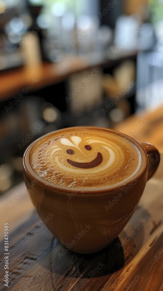 Latte art with a smile, showcasing how small personal touches can elevate customer experience, in a cozy café with warm lighting and soft textures, little minimal style. Latte art with a smile, showcasing how small personal touches can elevate customer experience, in a cozy café with warm lighting and soft textures, little minimal style.