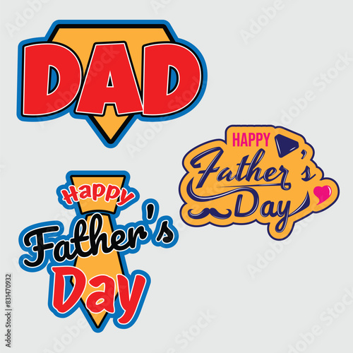 design for celebrate fathers day vector