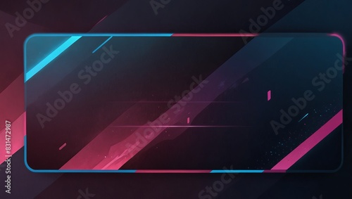 Abstract game background with blue pink light. Suit for e-sport and gaming competitiong. 2d style photo