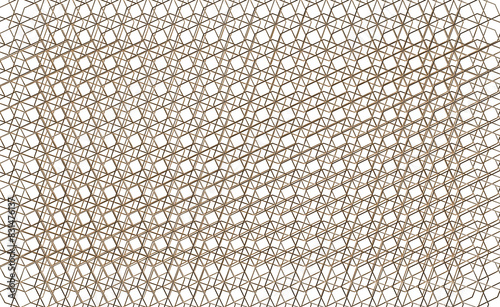 Gold square light grid, detailed ornament and isolated on transparent background photo