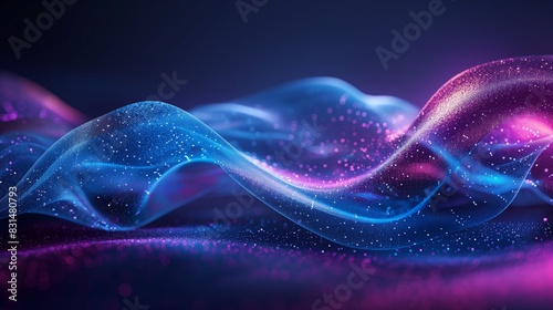 blue background and purple wave of color background
