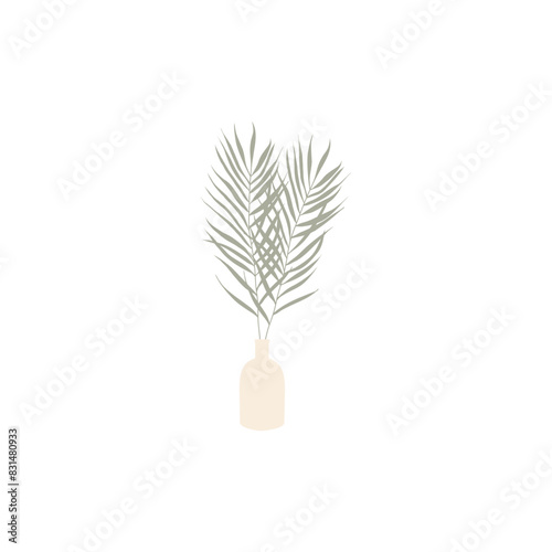Vector illustration of diffuser with aroma sticks