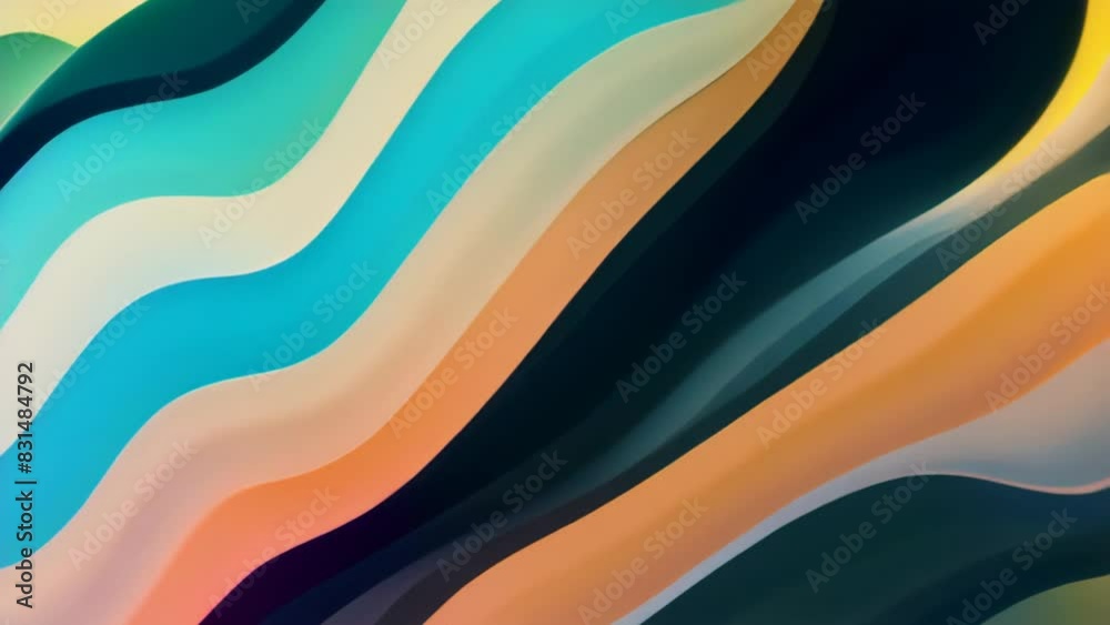 Mid-Century Color Waves 