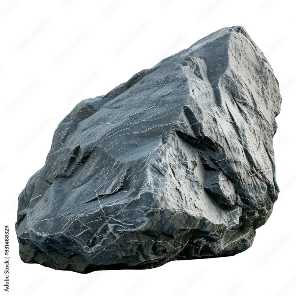 heavy rock isolated on transparent background