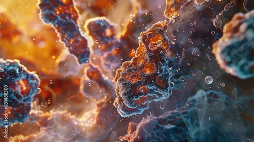 Microscopic imaging reveals the effectiveness of nanoscale rust inhibitors. photo