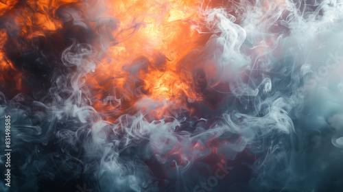 fire and smoke background  © Poprock3d