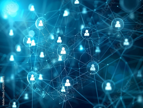 Business connection and social network concept. Business communication