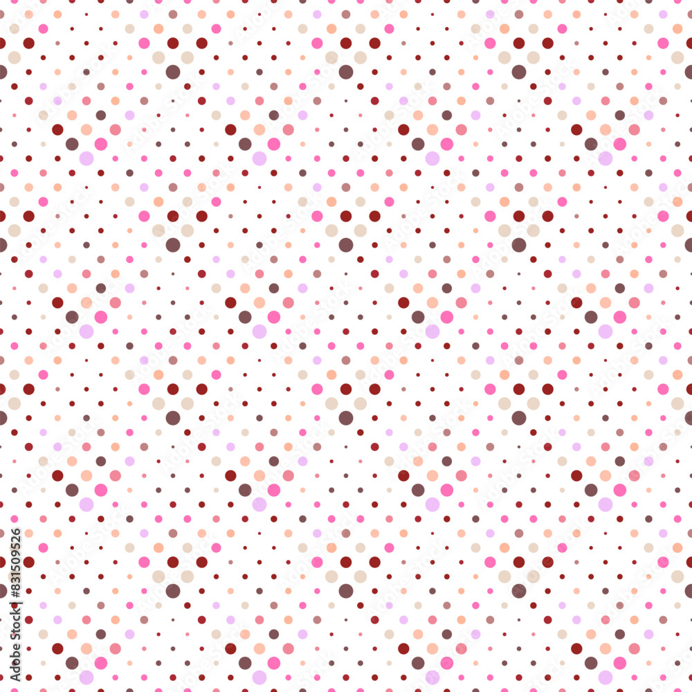 Dot pattern background design - geometrical abstract colorful vector illustration from circles