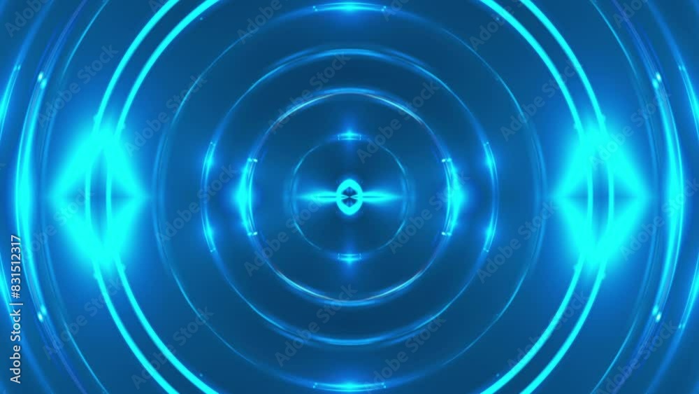 Blue fractal lights. Computer generated 3d render Blue fractal lights. Computer generated 3d render