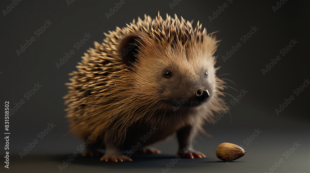 close up of a hedgehog