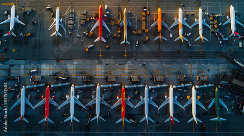 Overcrowded Airport Tarmac photo
