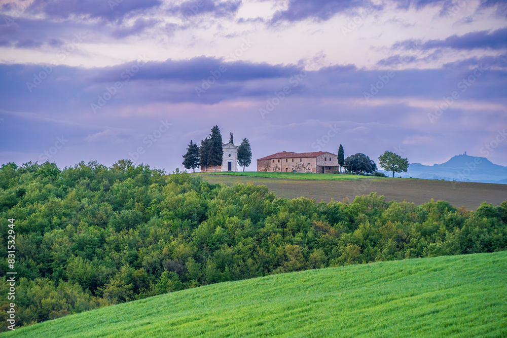 Beautiful Tuscany landscape view in Italy Beautiful Tuscany landscape view in Italy