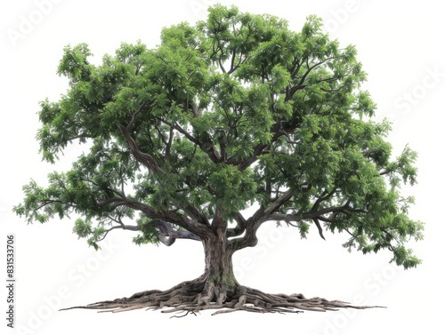 Wallpaper Mural Tree with roots on an isolated background. Torontodigital.ca