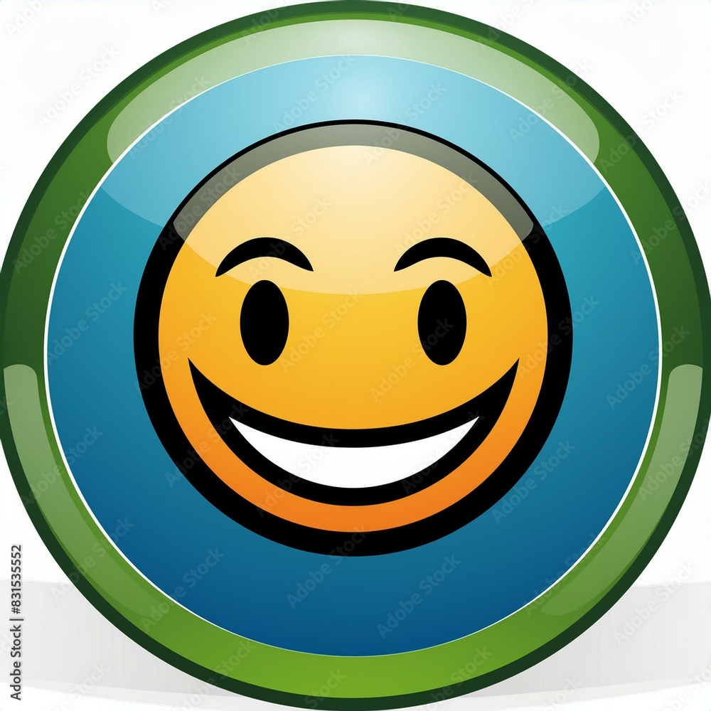 Fototapeta premium émoticône souriant et fier en ia