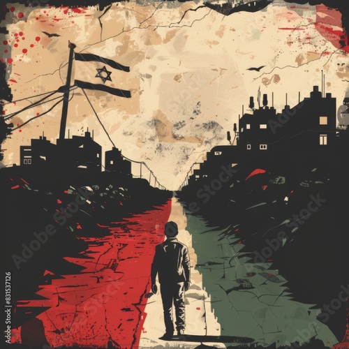 A Child Faces the Harsh Reality of the Israeli-Palestine Conflict