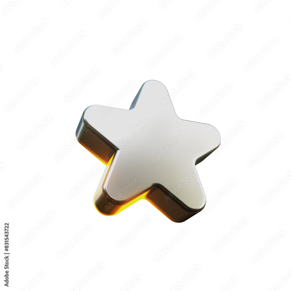 3d Star Metallic 3d Star Metallic