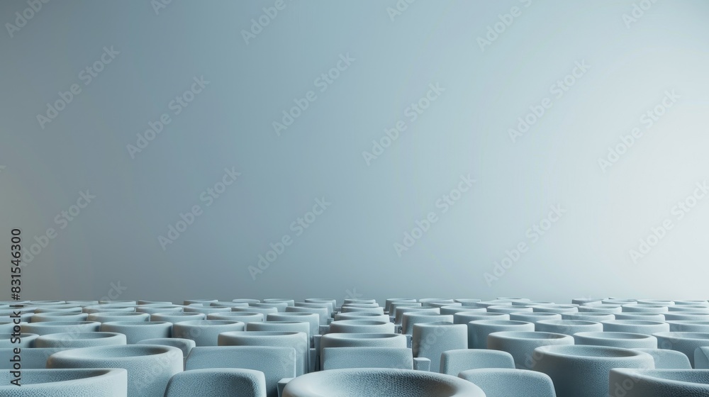 Fototapeta premium Modern Stage with Abstract Circular Platforms
