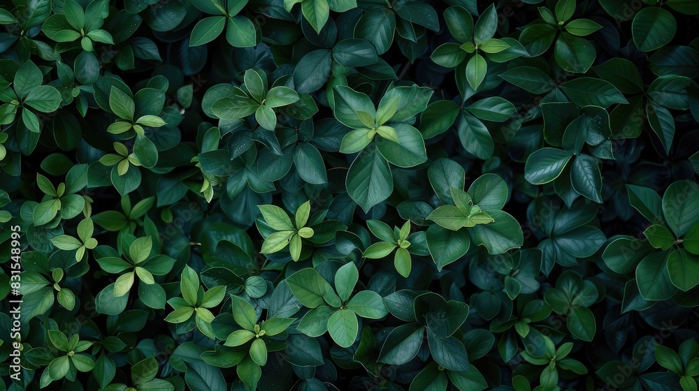 Green Foliage Against a Dark Backdrop Green Foliage Against a Dark Backdrop