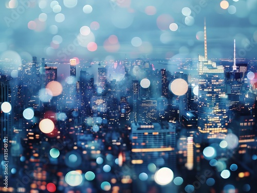 Abstract bokeh background o...