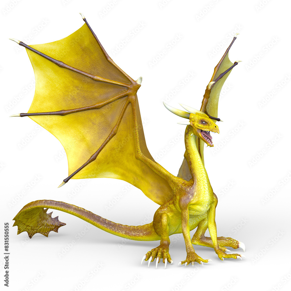Fototapeta premium ドラゴン 3DCGレンダリング
