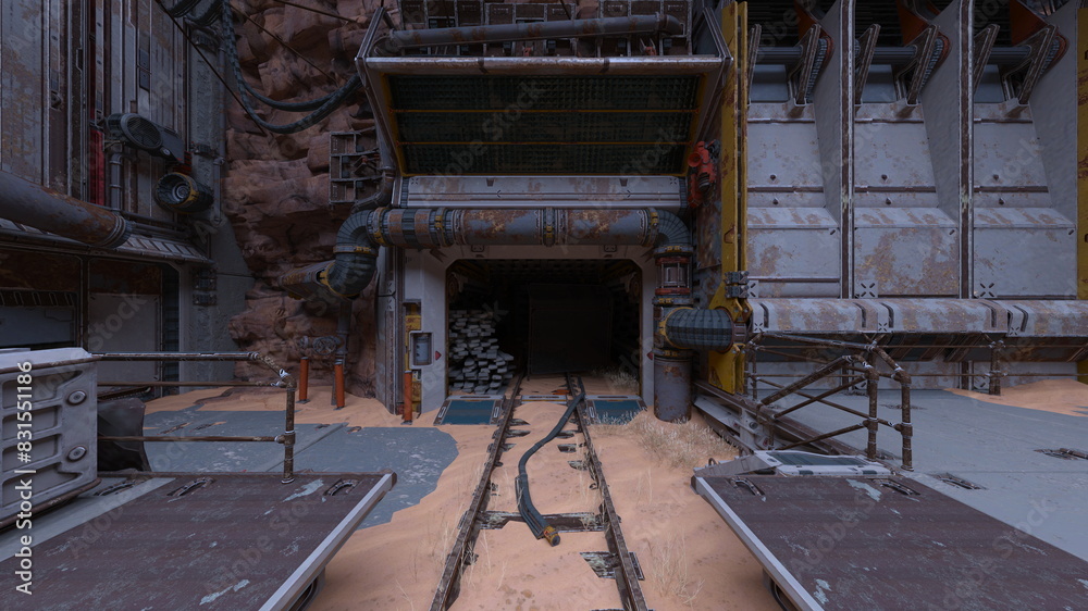作業通路 3DCGレンダリング 作業通路 3DCGレンダリング