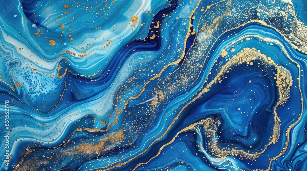 Marble background in blue and green color with gold texture glitter. beautiful blue oil painting with the addition of gold powder Marble background in blue and green color with gold texture glitter. beautiful blue oil painting with the addition of gold powder
