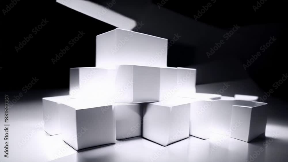 3D Cubes Motion Graphic