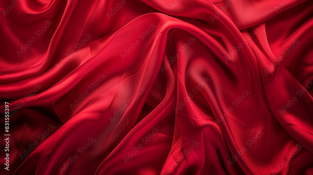 Texture background of a silk cloth with a red color draped elegantly Texture background of a silk cloth with a red color draped elegantly