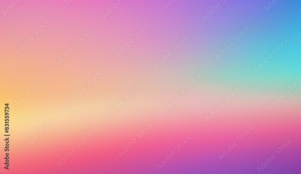 Blurred grainy gradient background with smooth blue, pink, yellow and purple texture with subtle noise effects