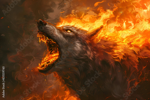 Raging Blaze: A Wolf's Cry in the Embers of Fantasy