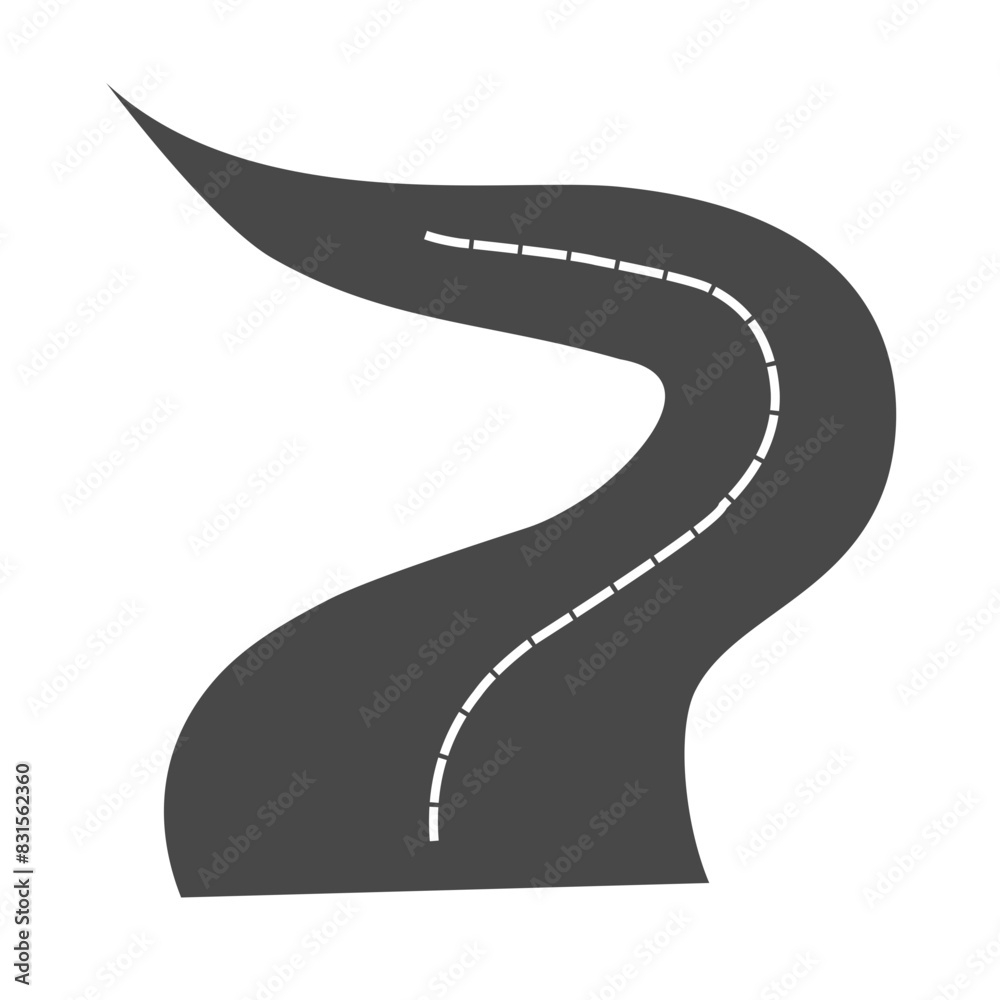 asphalt road vector