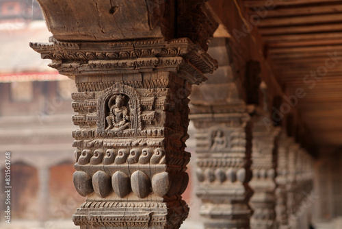 Obraz na płótnie Royal Palace in Patan Durbar Square, Bhaktapur, Nepal w salonie