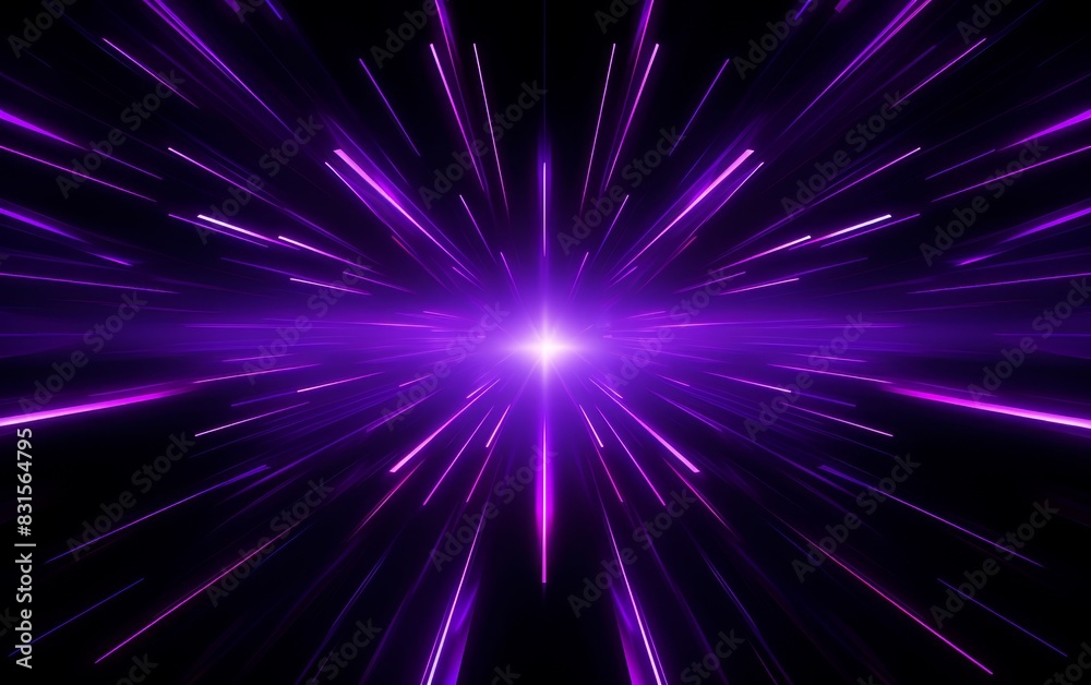 Naklejka premium Pop art retro comic background. Sunburst with rays.