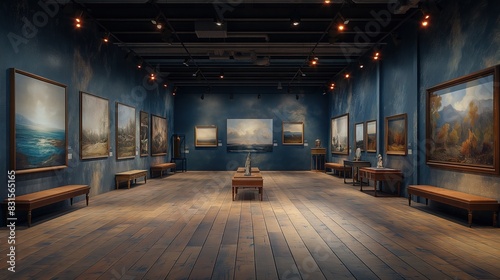 Elegant Art Gallery Featuring Landscapes photo