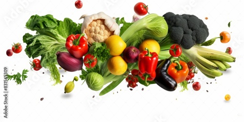 fresh vegetable salad Generative AI © Valentine