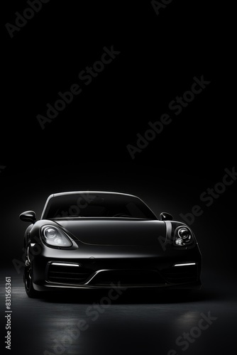 Luxury car  on dark background Generative AI © Valentine