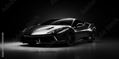 Luxury car  on dark background Generative AI