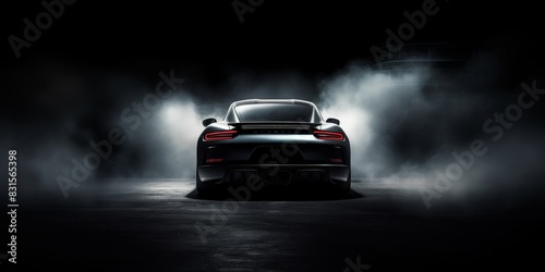 Luxury car  on dark background Generative AI